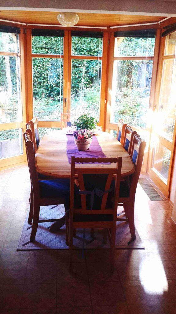 chairs table by glass windows home 11zon