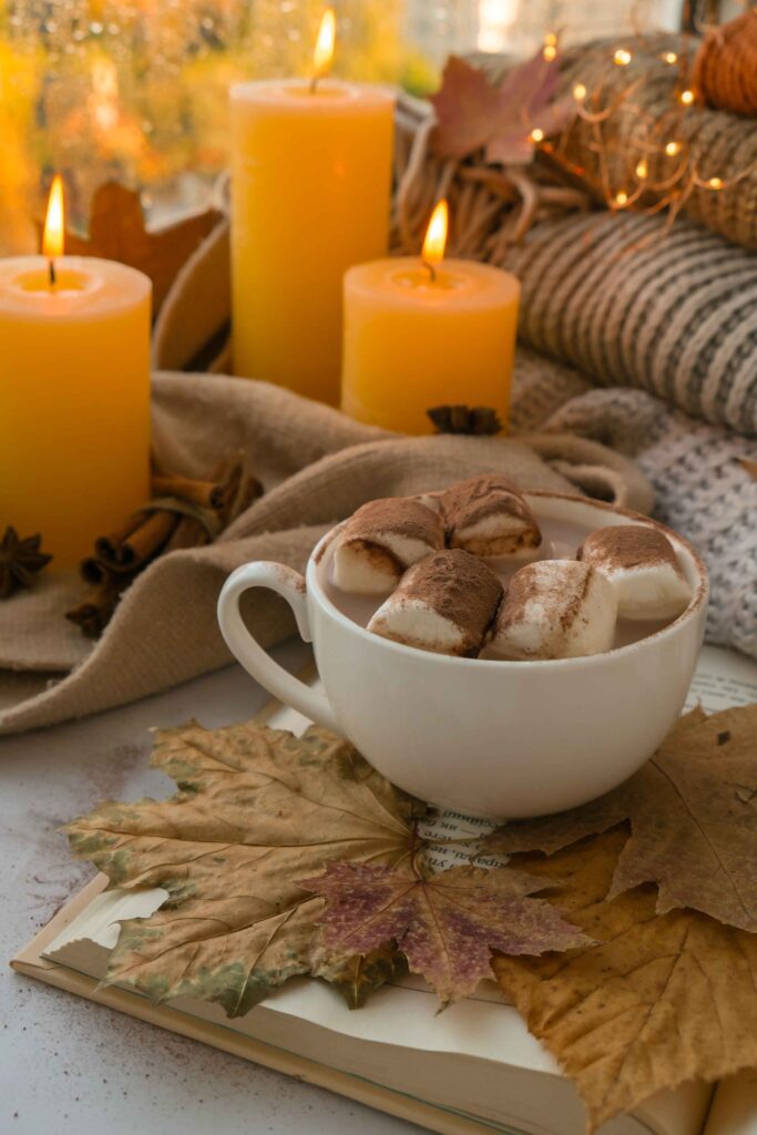 celebrating autumn holidays cozy home with cup hot chocolate marshmallows cacao windowsill 11zon celebrating autumn holidays cozy home with cup hot chocolate marshmallows cacao windowsill 11zon