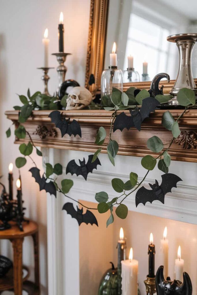 Eucalyptus and Bat Garland 1 Eucalyptus and Bat Garland 1