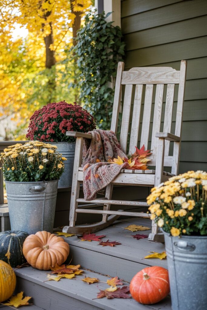 arm chair fall front porch arm chair fall front porch