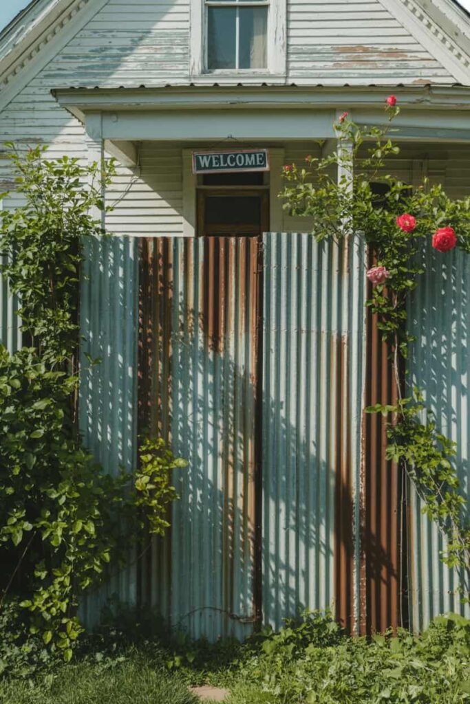 cheap Corrugated Metal fence cheap Corrugated Metal fence