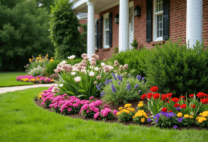 front yard flower beds against the house Read more about the article 17 Lovely Front Yard Flower Beds Against the House