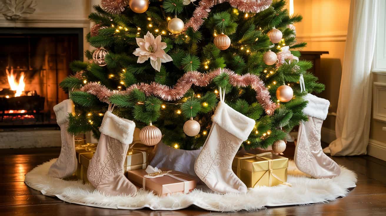 Read more about the article 15 Beautiful Green and Champagne Christmas Tree Styles