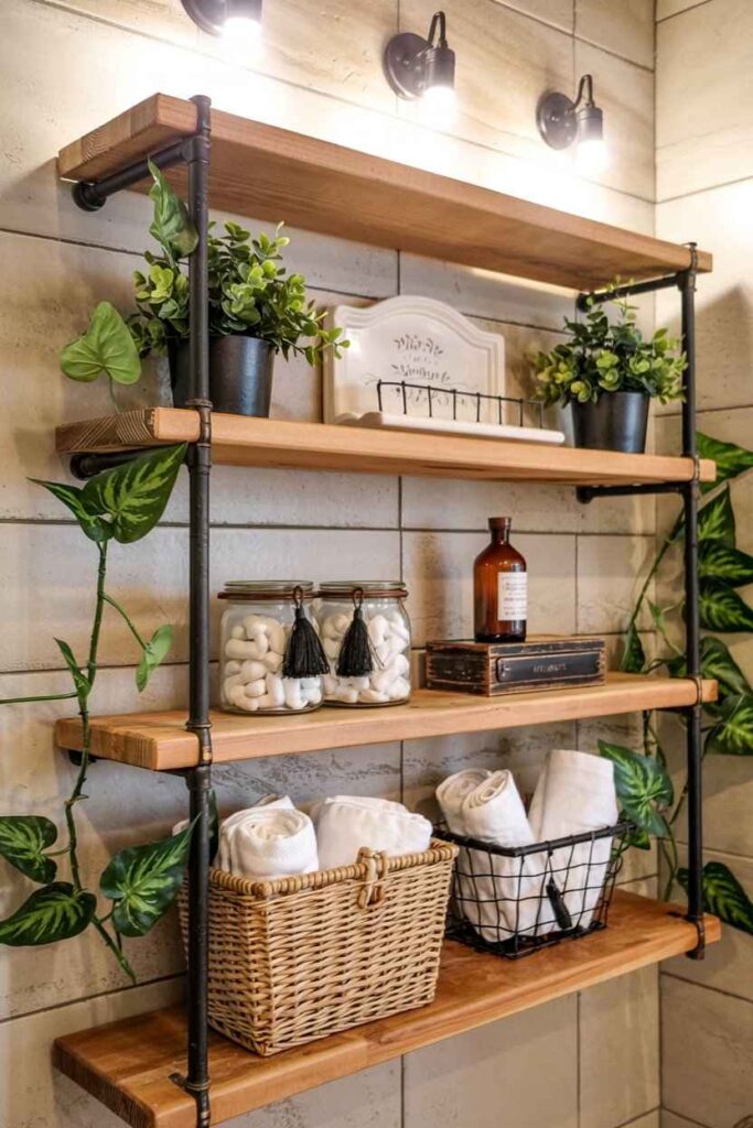 four wooden floating shelves are mounted yzgOWI5 RBOmczpB4HlU6Q 3JXOL2a1TC LB96jf16Gw 11zon four wooden floating shelves are mounted yzgOWI5 RBOmczpB4HlU6Q 3JXOL2a1TC LB96jf16Gw 11zon