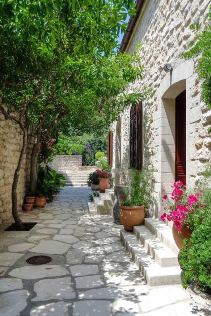 frenchy courtyard garden soft stone tiles frenchy courtyard garden soft stone tiles