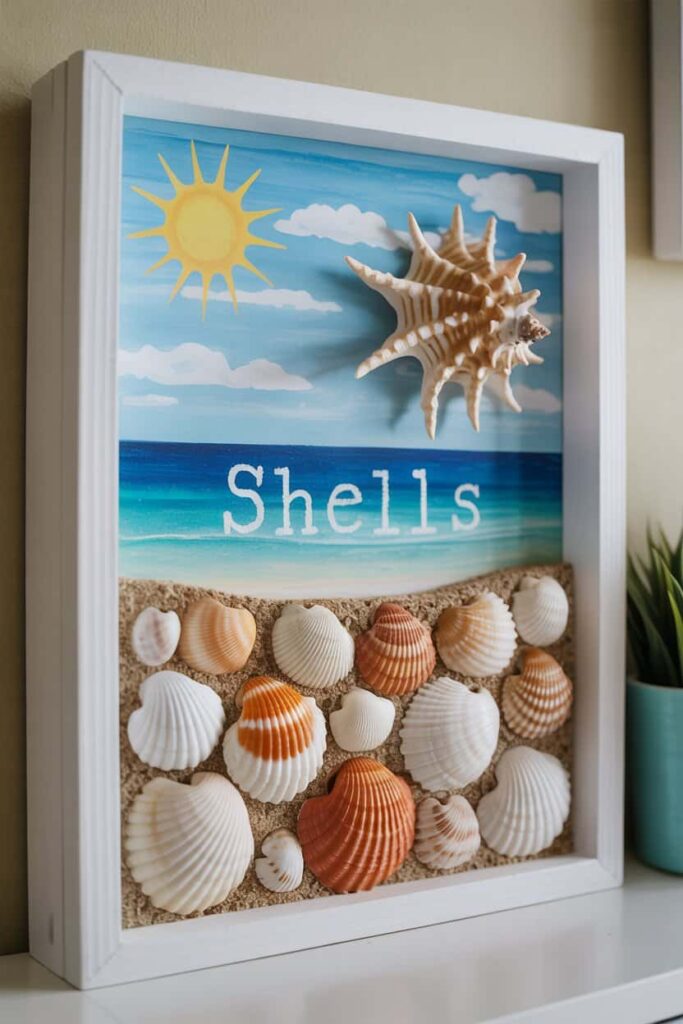 seashells display make it a family activity